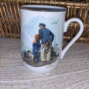 Norman Rockwell Mug “Looking Out to Sea” 1985